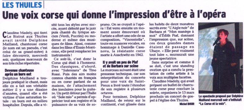 Article de presse